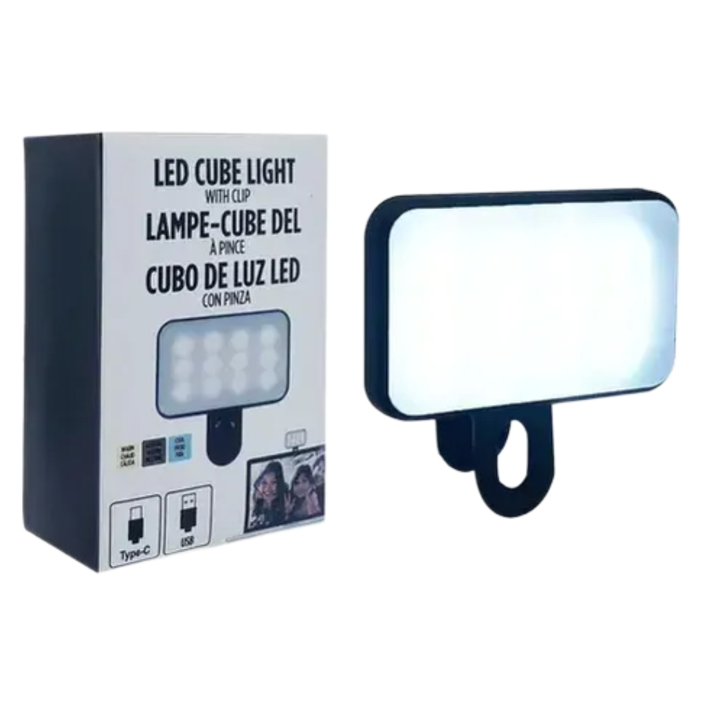CUBO DE LUZ CON PINZA