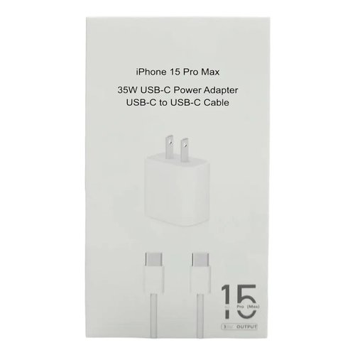 CARGADOR APPLE 35W USB C-C 15 PRO MAX