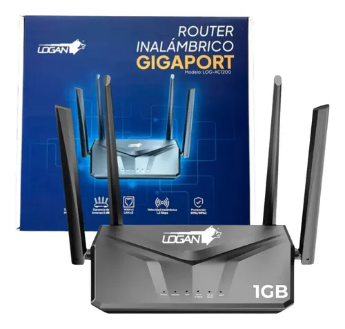 ROUTER LOGAN INALÁMBRICO GIGAPORT AC1200
