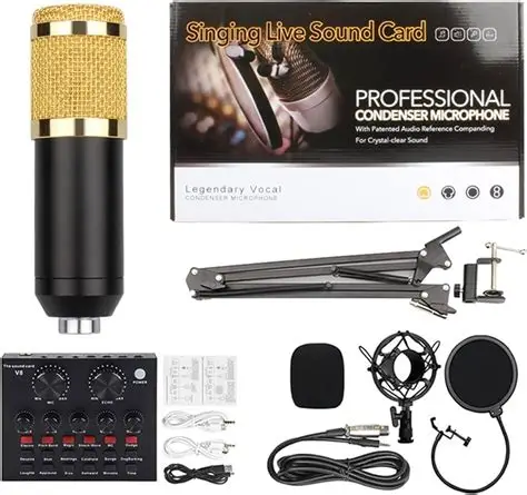 MICROFONO PROFESIONAL CON CONDENSADOR LENGENDARY VOCAL