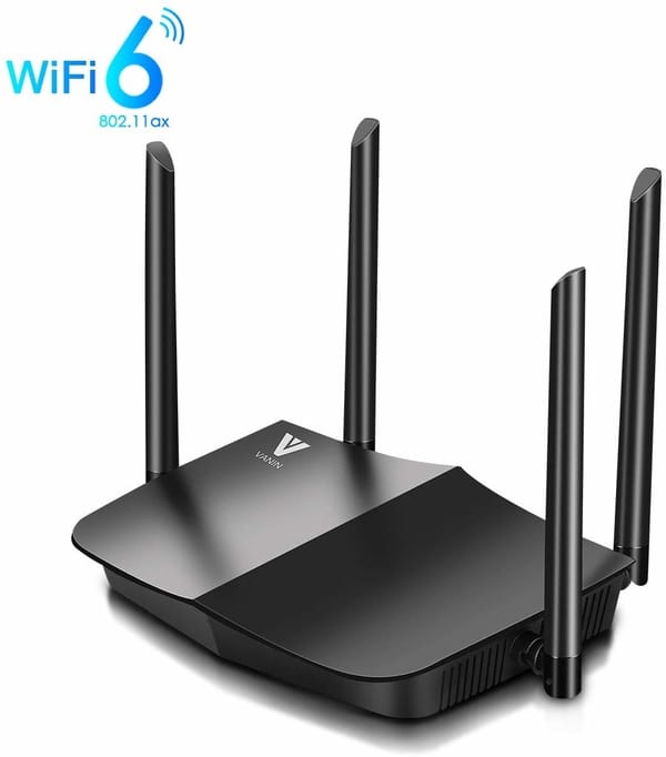 ROUTER VANIN RX4-1500 WIFI 6 4 ANTENAS DOBLE BANDA