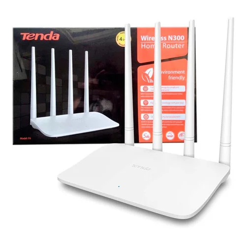 ROUTER TENDA N300 MODEL F6 4 ANTENAS
