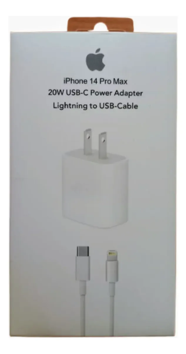 CARGADOR APPLE 20W USB C A LIGHTNING 14 PRO MAX