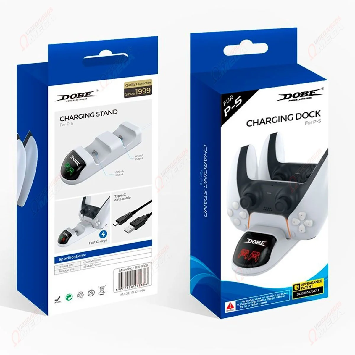 ESTACION DE CARGA DOBE DUAL DOCK PARA PS5 TP5-0506 2